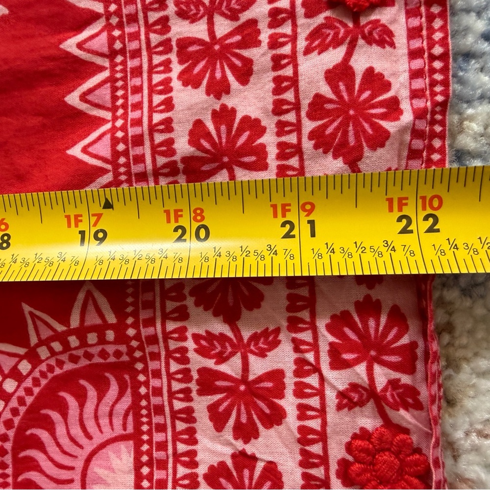 Farm Rio Flora Tapestry Red Top - Size XL - Picture 9 of 10